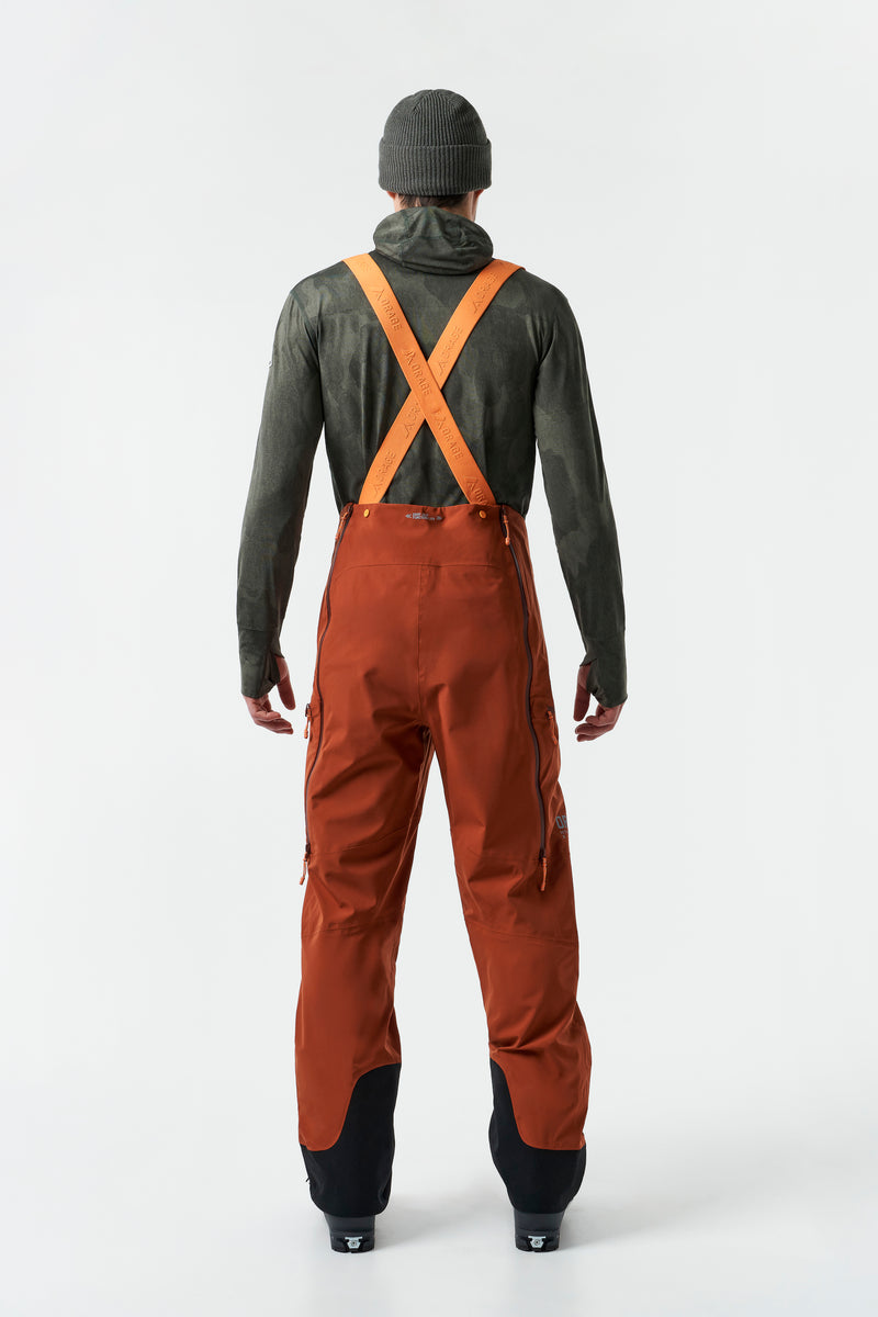 Men`s MTN-X Grade 3L Light Bib-Dark Terracotta
